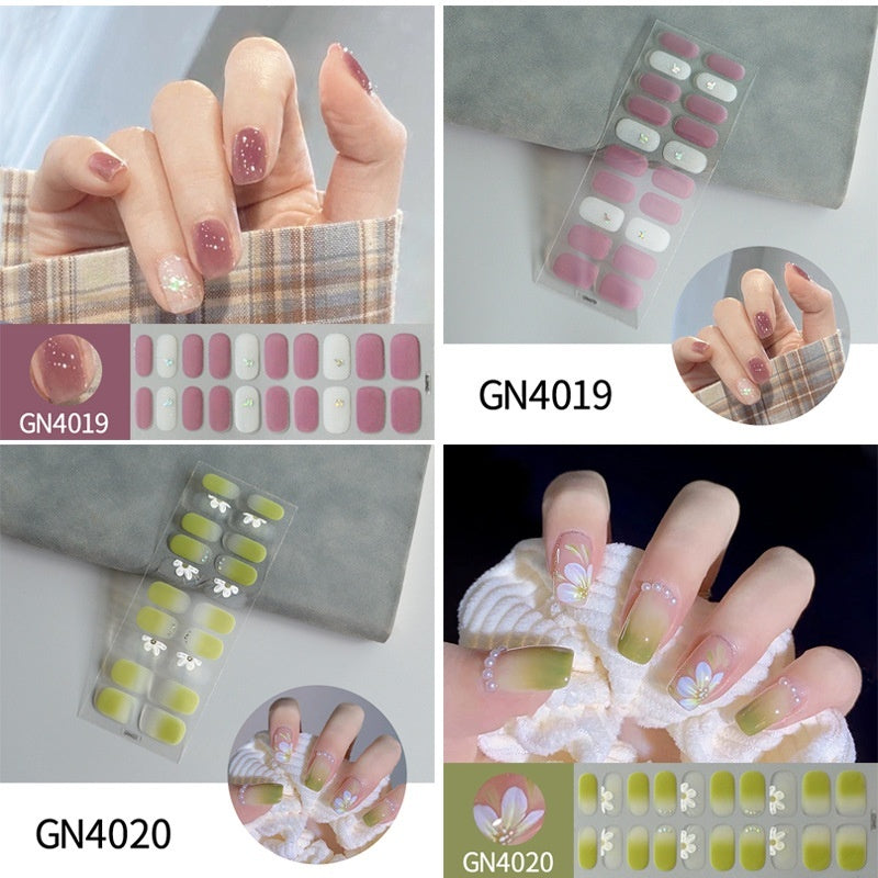 Grid Line Nail Sticker