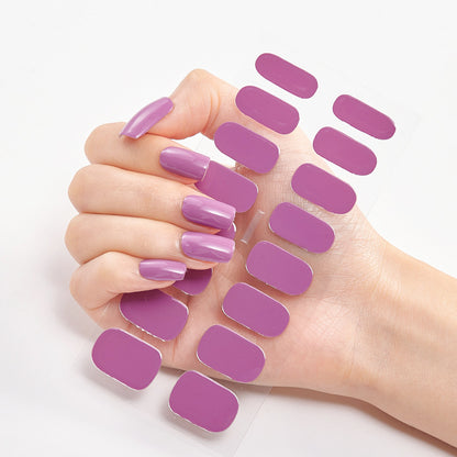 Pure Solid Color Nail Sticker