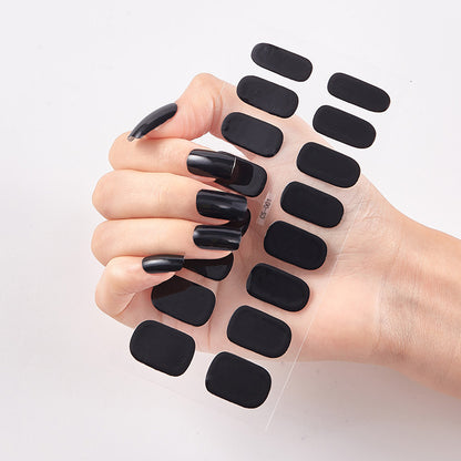 Pure Solid Color Nail Sticker