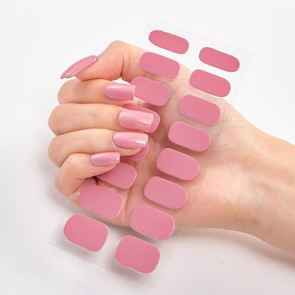 Pure Solid Color Nail Sticker