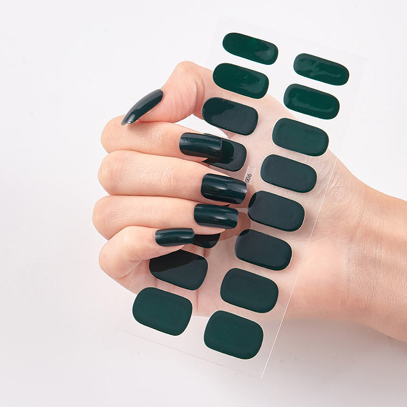 Pure Solid Color Nail Sticker