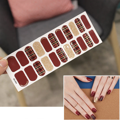 Christmas Letter Nail Stickers