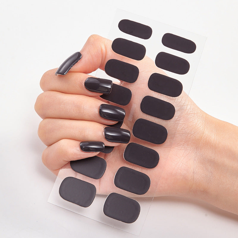 Pure Solid Color Nail Sticker