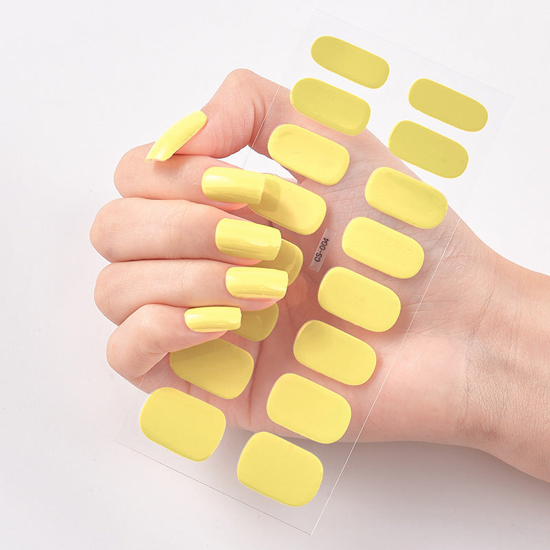 Solid Color Nail Stickers