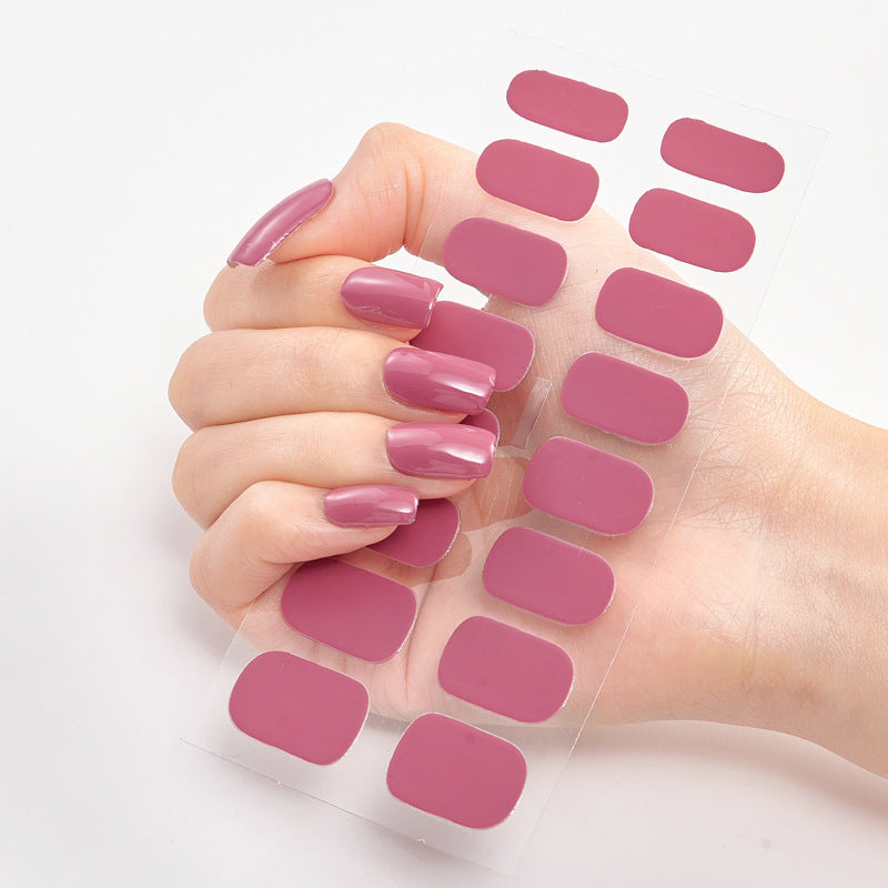 Solid Color Nail Stickers