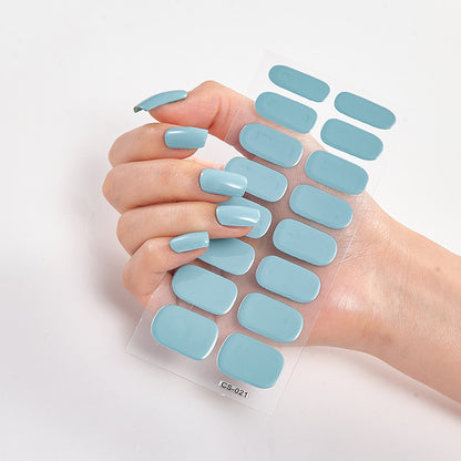 Solid Color Nail Stickers