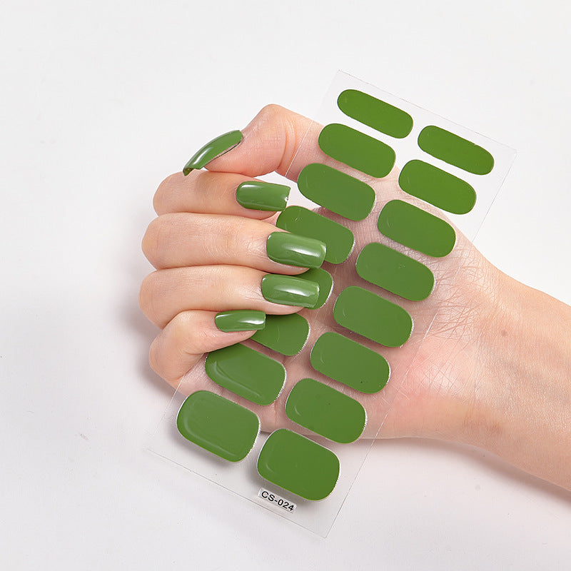 Solid Color Nail Stickers