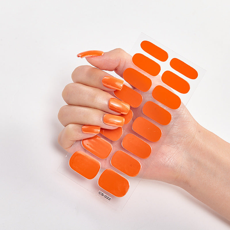 Solid Color Nail Stickers