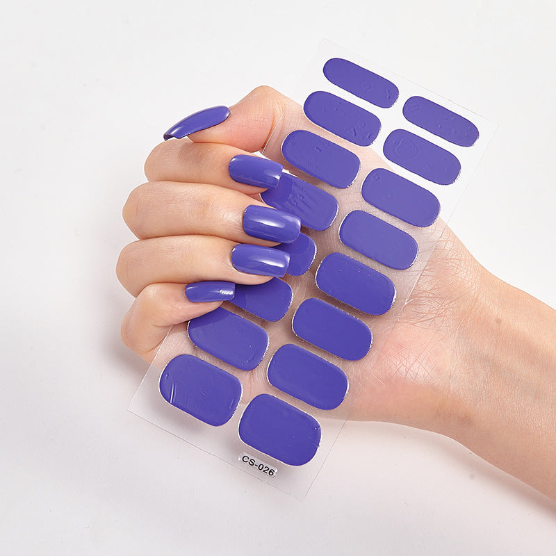 Solid Color Nail Stickers