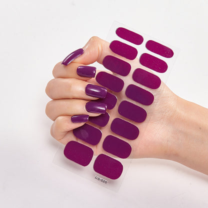 Solid Color Nail Stickers