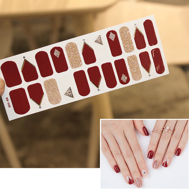 Christmas Letter Nail Sticker