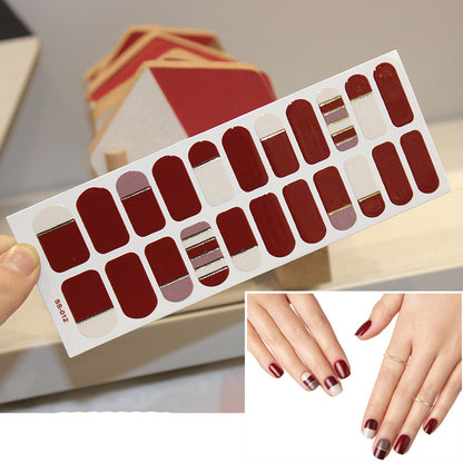 Christmas Letter Nail Sticker