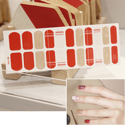 Christmas Letter Nail Sticker