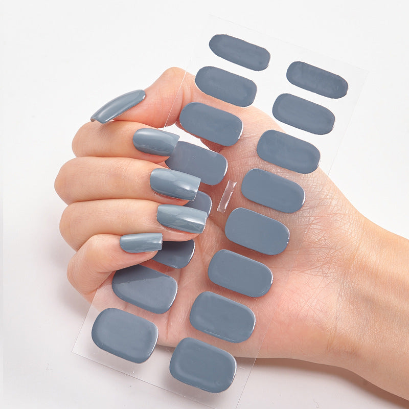 Pure Solid Color Nail Sticker