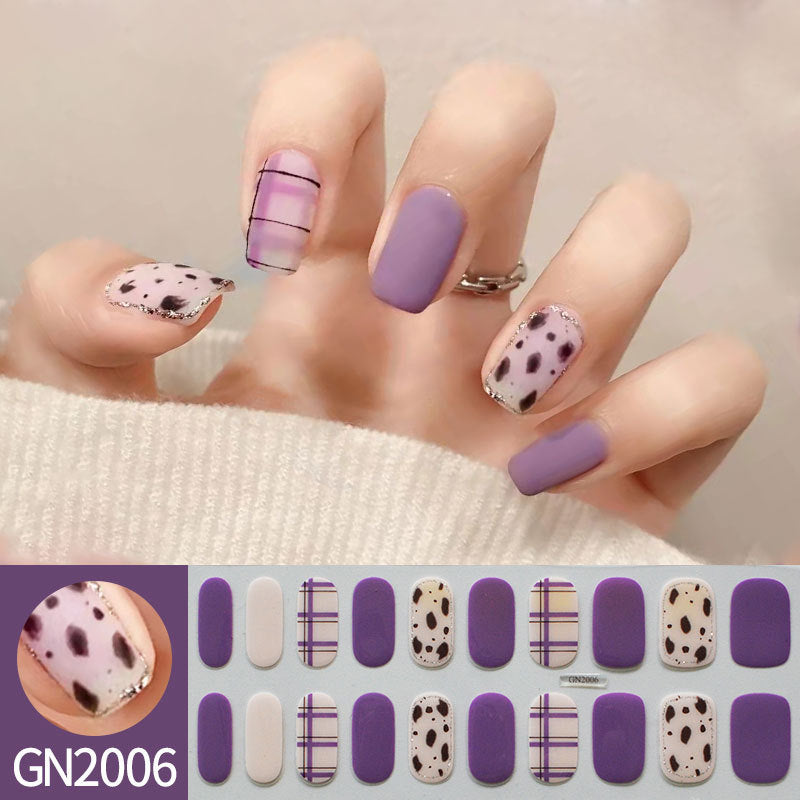 Simple Autumn And Winter  Nail Stickers