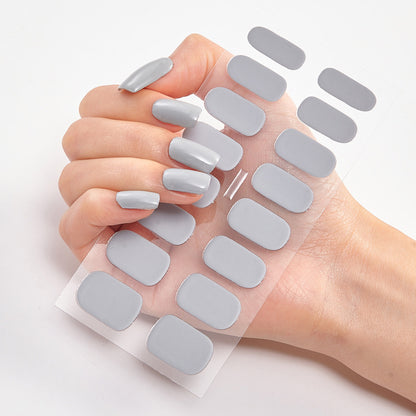 Pure Solid Color Nail Sticker