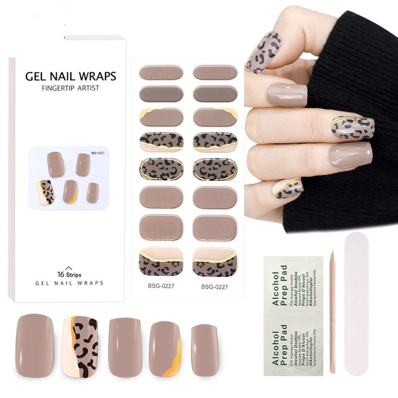 Semi-curing Nail Sticker