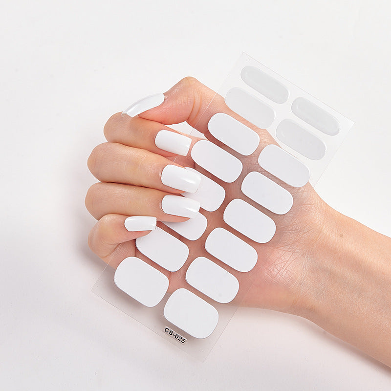 Pure Solid Color Nail Sticker