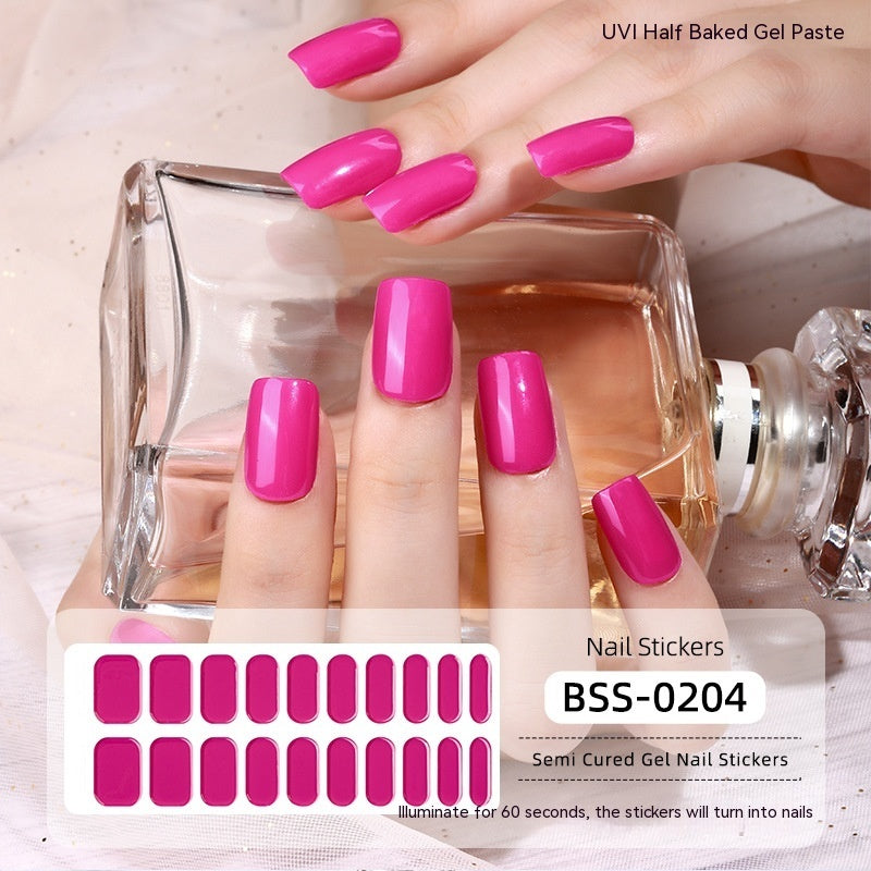 Semi-curing Gel Nail Stickers