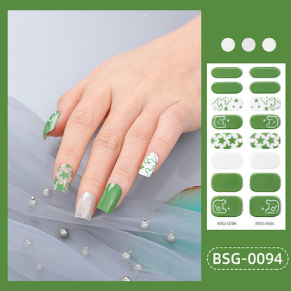 Semi-curing Nail Sticker