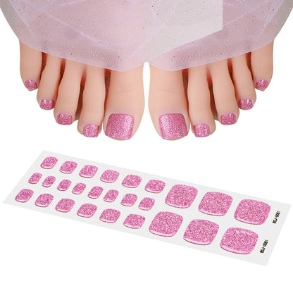 Pure Color Gel foot Nail Sticker