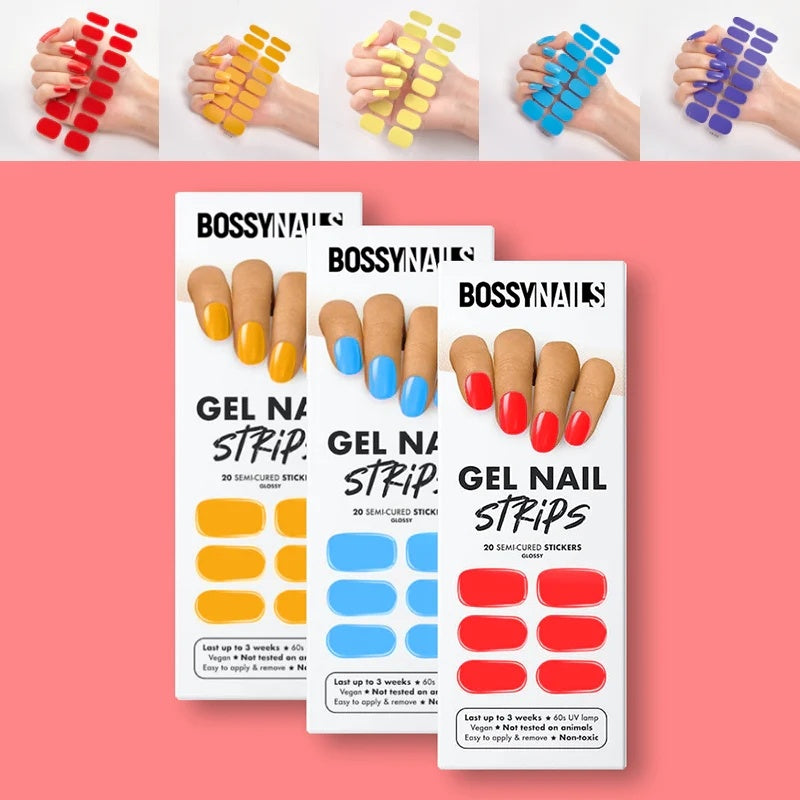 Solid Color Nail Stickers