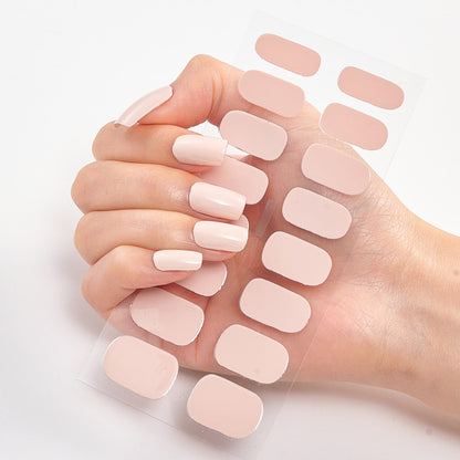 Pure Solid Color Nail Sticker