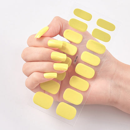 Pure Solid Color Nail Sticker