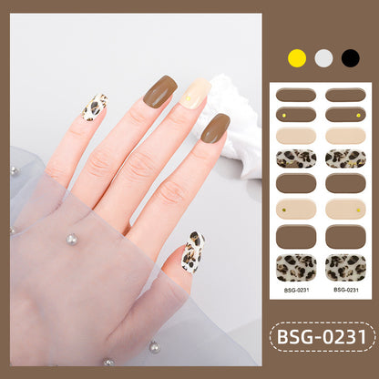 Semi-curing Nail Sticker