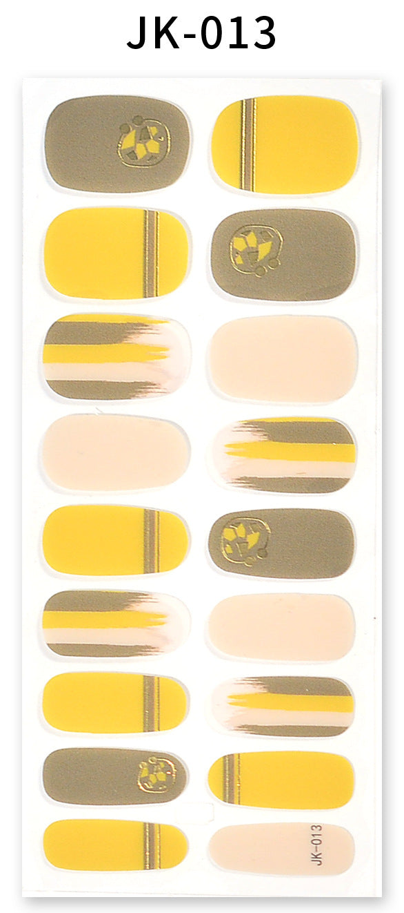 Bronzing 3D Nail Sticker