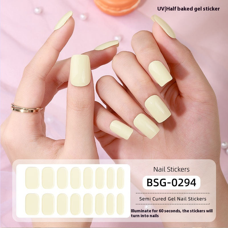 Pure Color Nail Sticker