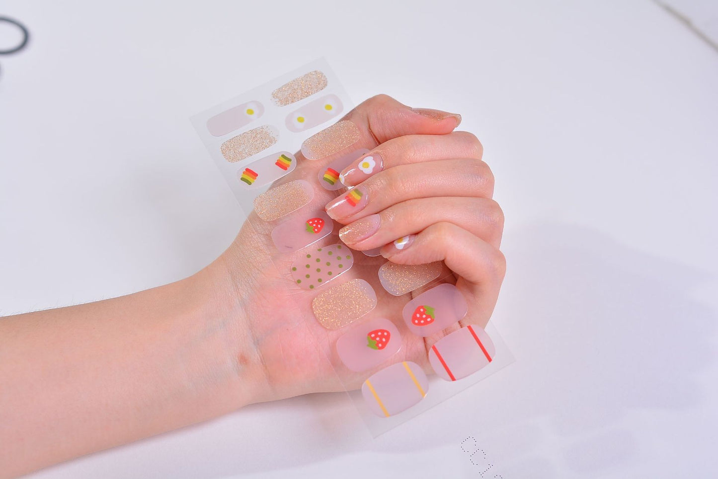 Bronzing 3D Nail Sticker