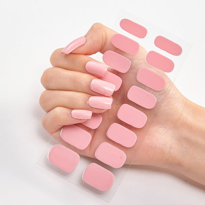 Pure Solid Color Nail Sticker