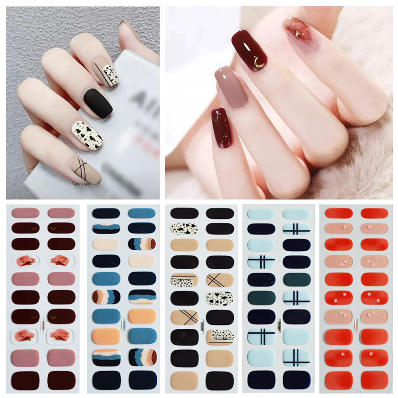 Simple Autumn And Winter  Nail Stickers