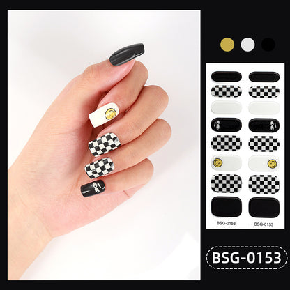 Semi-curing Nail Sticker