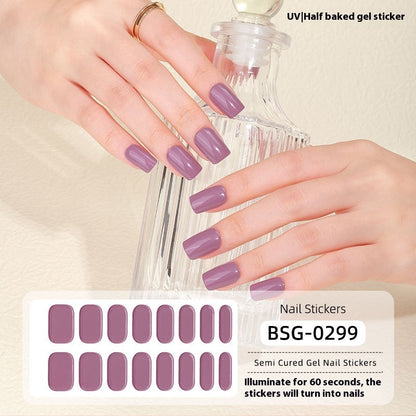 Pure Color Nail Sticker