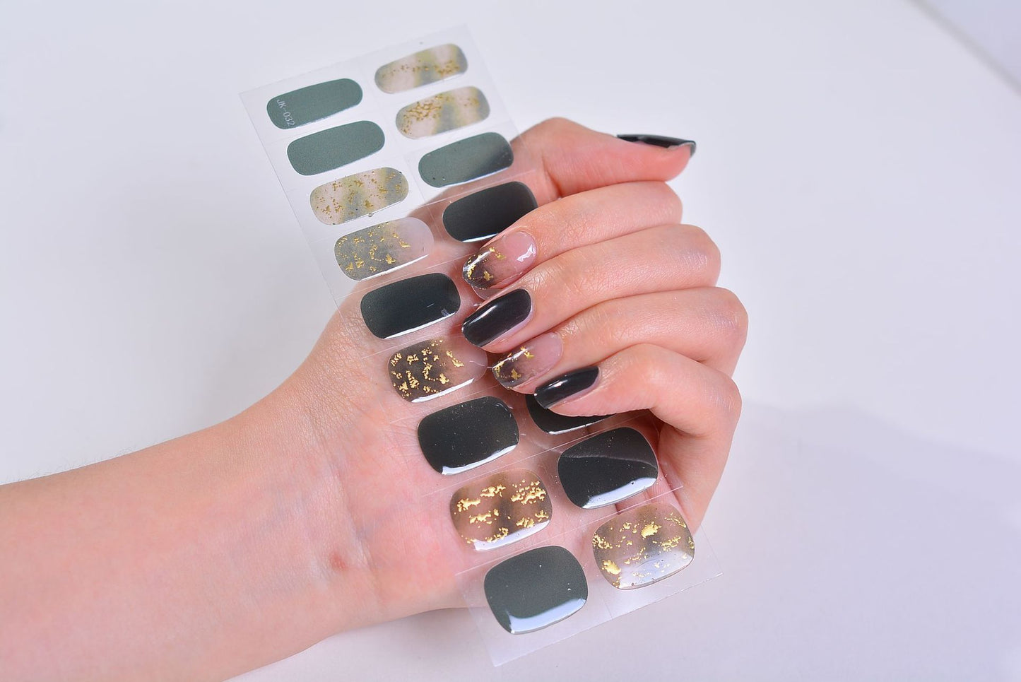 Bronzing 3D Nail Sticker