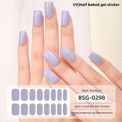 Pure Color Nail Sticker