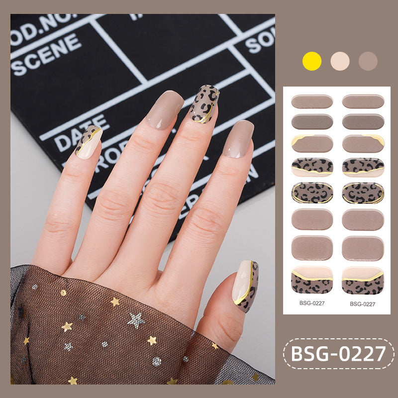 Semi-curing Nail Sticker