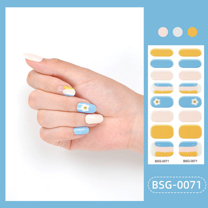 Semi-curing Nail Sticker