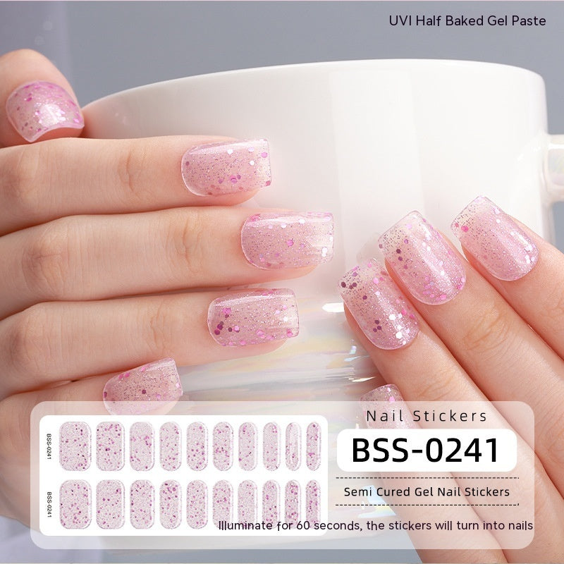 Semi-curing Gel Nail Stickers