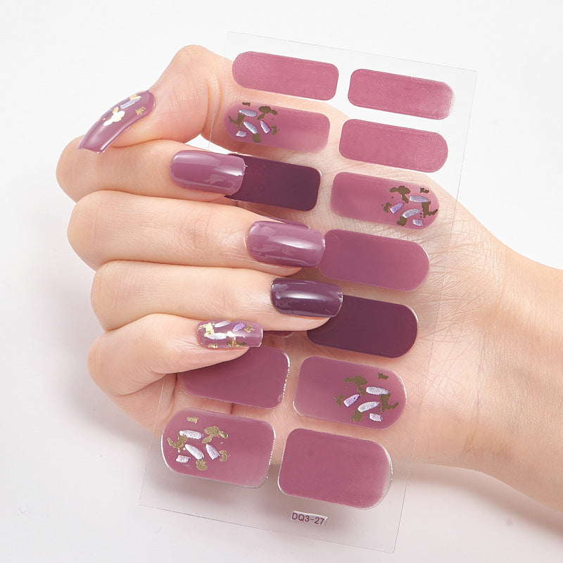 Bronzing Craft Nail Sticker