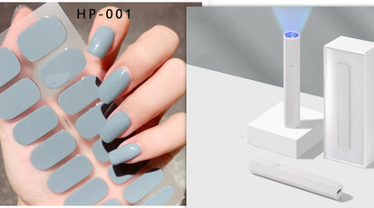 Blush Nail Stickers with Uv lamp