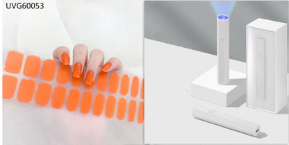 Blush Nail Stickers with Uv lamp