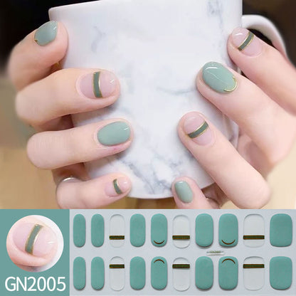 Grid Line Nail Sticker