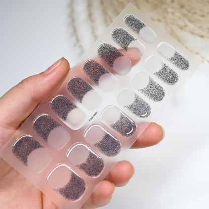 French Glitter Nail Stickers