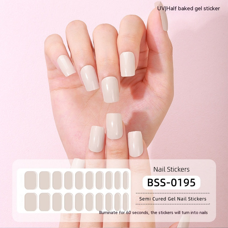 Semi-curing Gel Nail Stickers