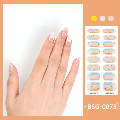 Semi-curing Nail Sticker