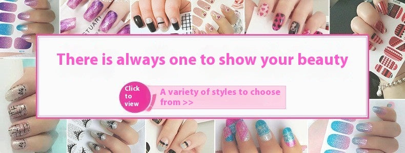 Grid Line Nail Sticker