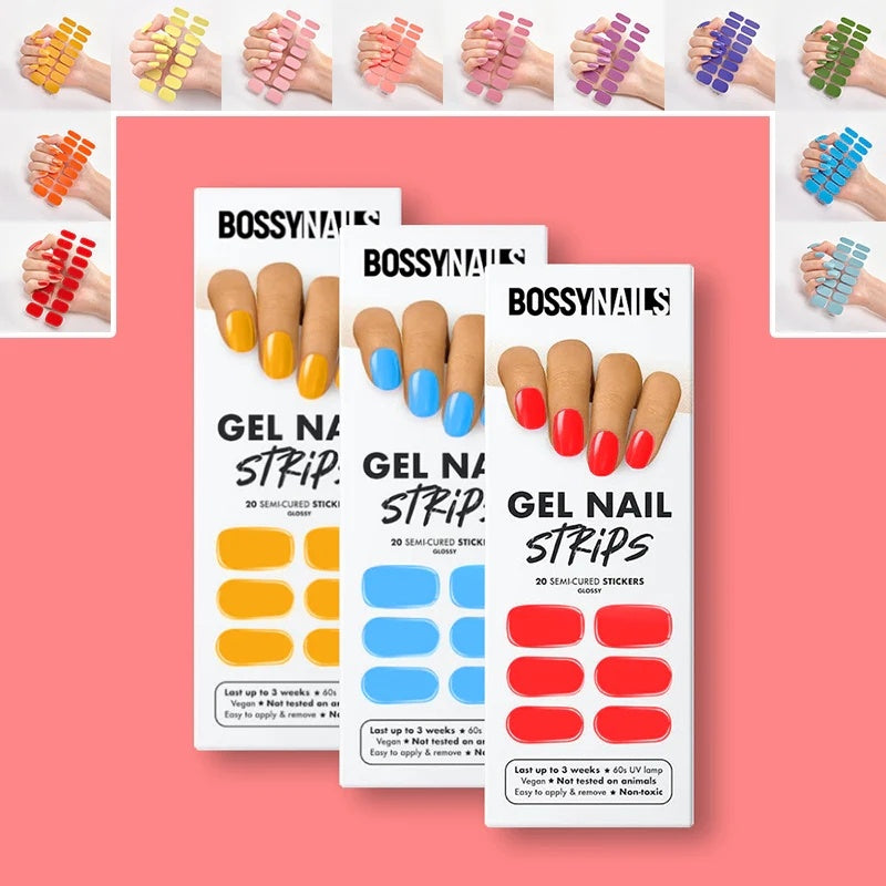 Solid Color Nail Stickers